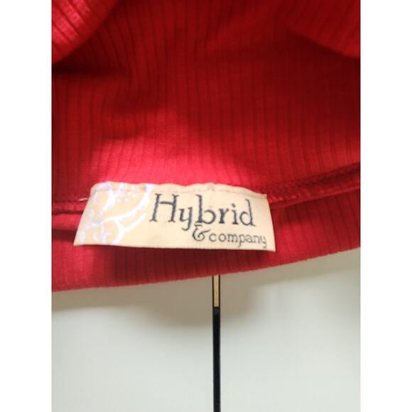 Hybrid & Company Dress Red High-Low Turtleneck Womens 1X - Picture 3 of 8
